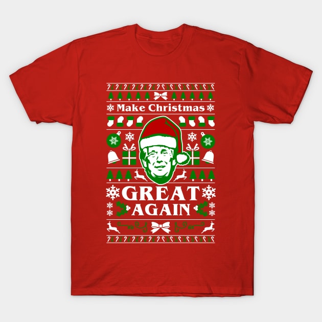 Trump Christmas / Ugly Sweater T-Shirt by Woah_Jonny